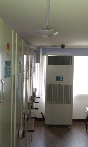 除濕機(jī)擺放在同濟(jì)大學(xué)檔案館2